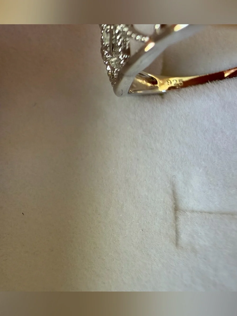 NWB DELMAR Sterling Silver Diamond Cutout Ring - 0.10ct.
